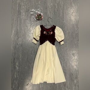 Ballet flower and Shakespeare inspired costume small adult hair piece included